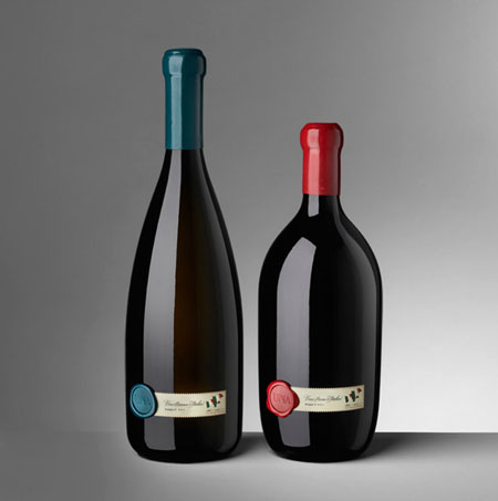 UNA wine bottle design