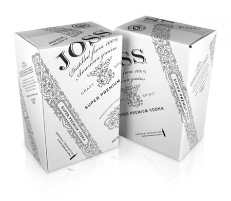 Joss Vodka packaging