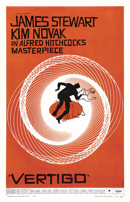 Various designs by Saul Bass for the Vertigo movie poster