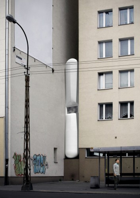 Keret house, soon to be the narrowest house in the world