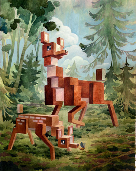 Animal pixel series
