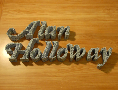 Blu Tack typography