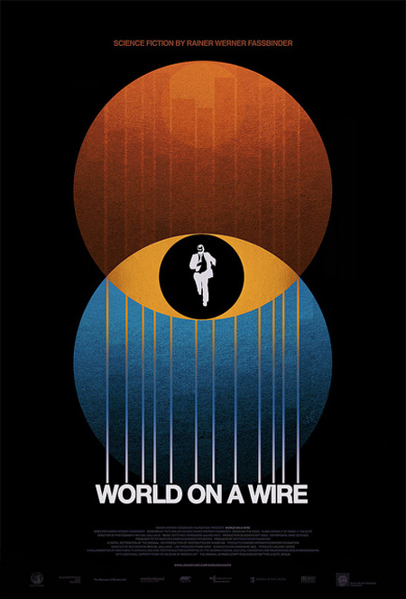 World on a wire poster design process