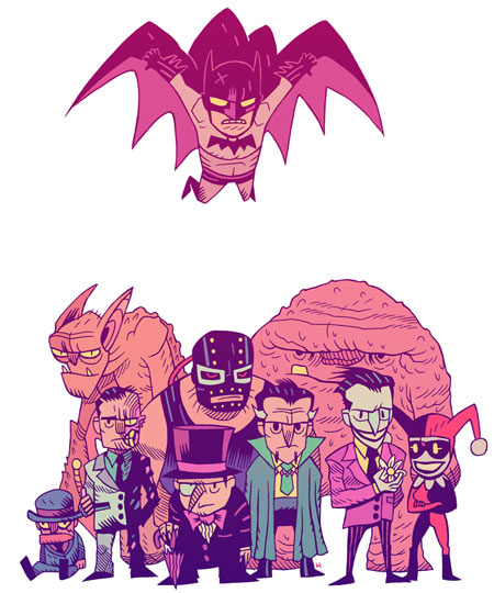 Lil’ Batman illustration