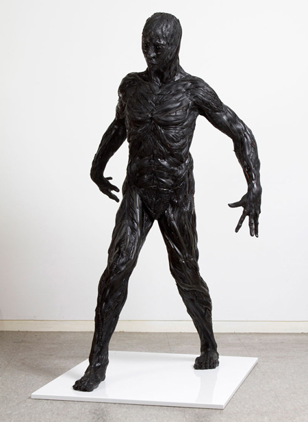 Hybrid-human tire sculptures by Yong Ho Ji