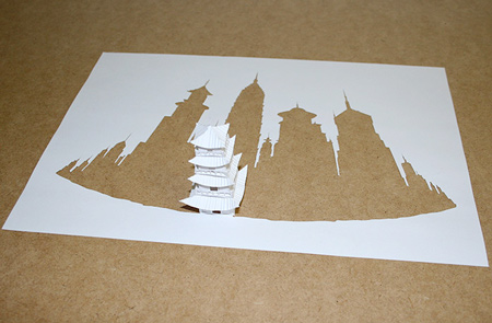 A4 papercuts by Peter Callesen