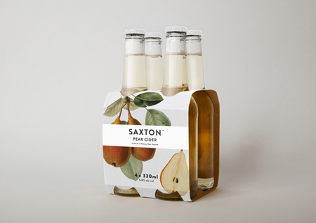 Saxton Cider label design