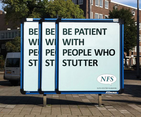 Dutch Stutter Foundation billboard