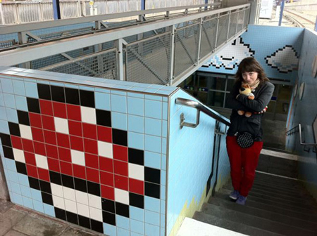 8-Bit Artwork In Swedish Subway System