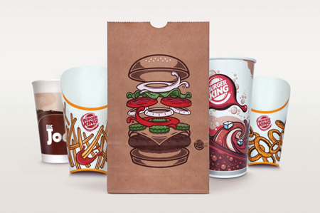 Burger King global packaging