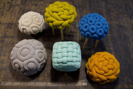 Knit stools