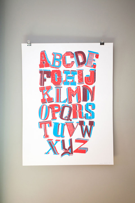 Alphabet poster