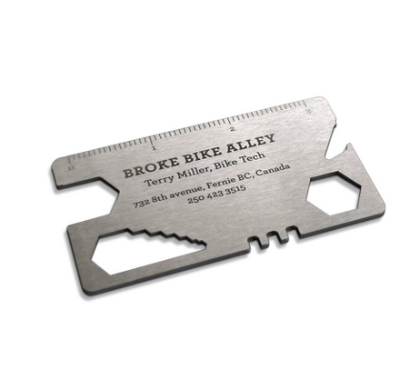 Bike repair business card