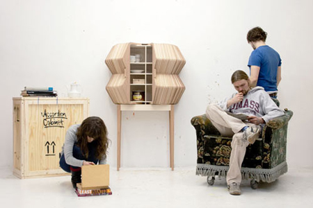 Accordion Cabinet by Elisa Strozyk and Sebastian Neeb