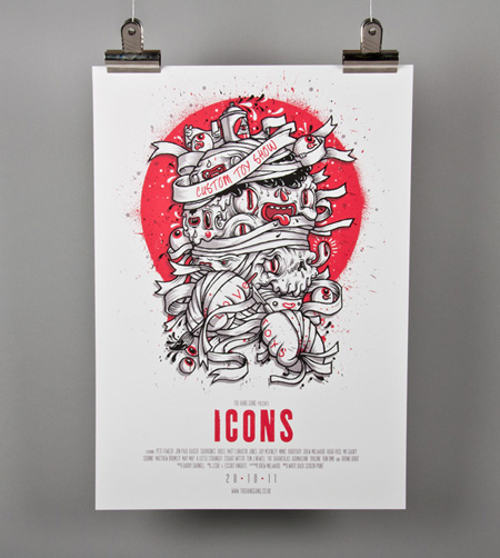 Icons toy show poster
