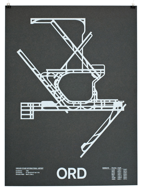 Airport Runway Screenprints by Nomo