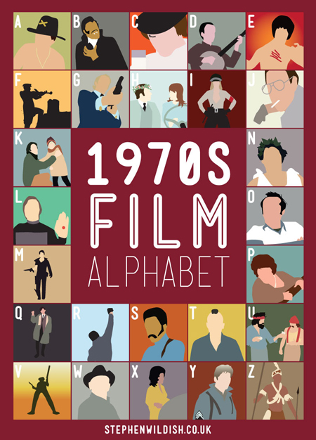 1970s illustrated film alphabet