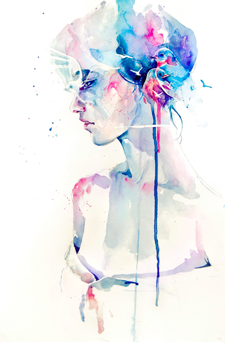 Watercolor Paintings by Agnes Cecile