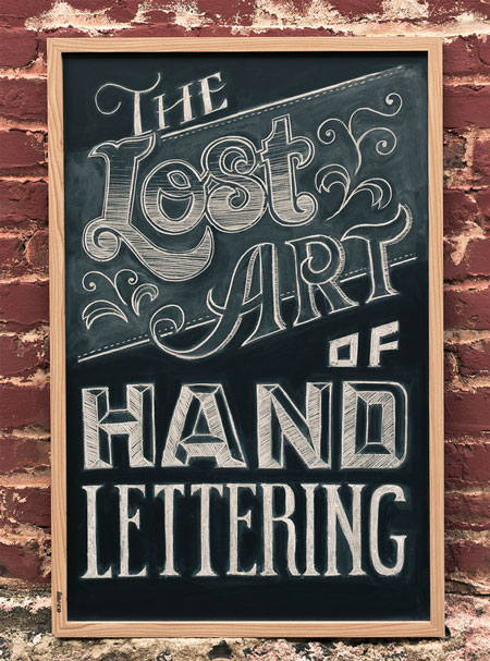 The lost art of hand lettering