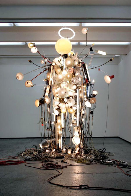 Light sculpture: electric man