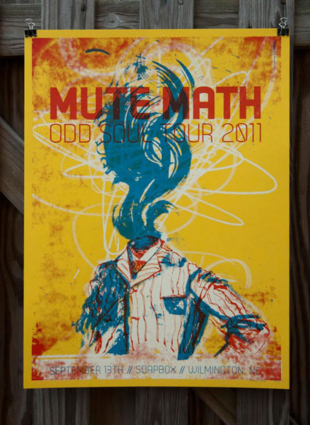 Mute Math gig poster