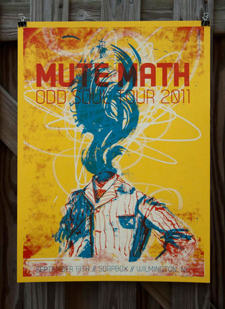 Mute Math gig poster