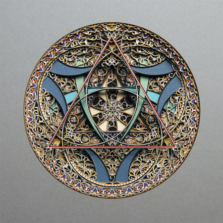 Paper sculptures by Eric Standley