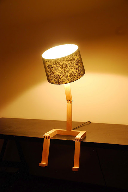 Sitting lamp by Graeme Bettles