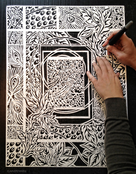 Paper cut art by Elaine Penwell