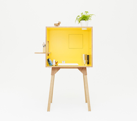 Koloro desk and stool by Torafu architects