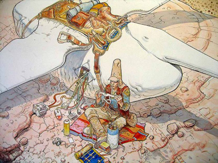 Drawings by Jean Giraud