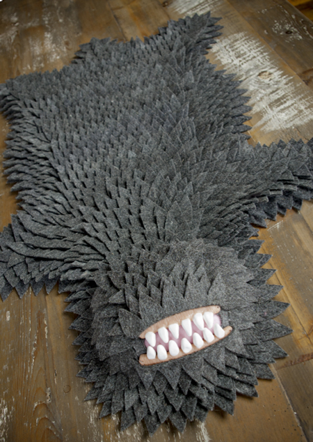 Monster skin rug