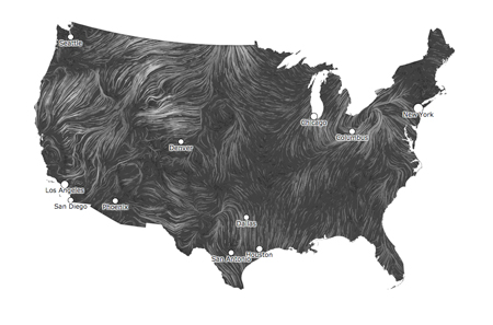 Wind map