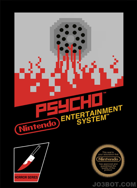 Alfred Hitchcock movies as Nintendo games