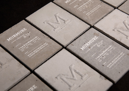 Concrete business cards