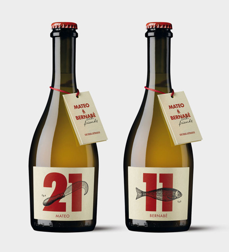 Mateo & Bernabé wine labels