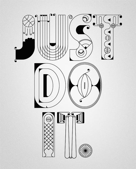 NIKE x Type illustrations