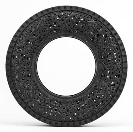 Carved tires by Wim Delvoye