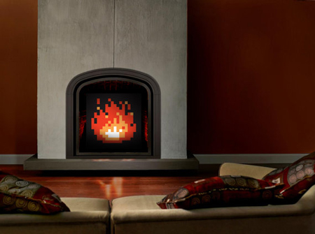 Zelda fireplace art