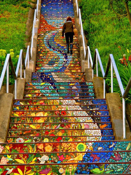 163 Tiled Steps in San Francisco