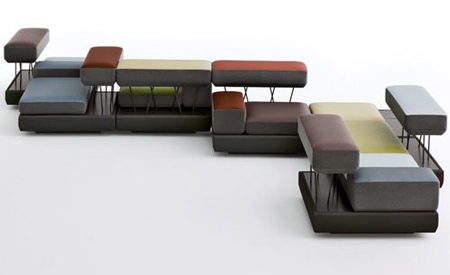 Modular seating system by Osko+Deichmann