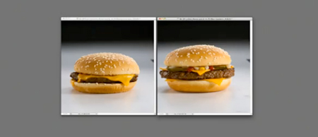 How McDonalds burgers are photographed