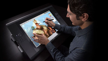 Cintiq tablet by Wacom