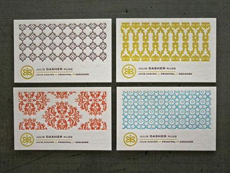 Beautifully Patterned Business Cards