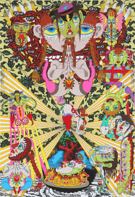 Psychedelic art by Keiichi Tanaami