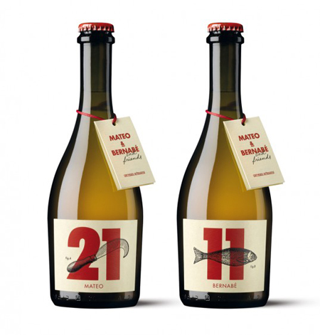 Mateo & Barnabe beer labels