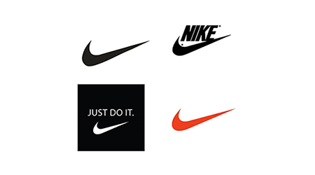 nike logo variations