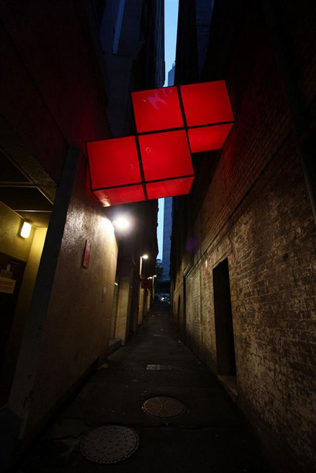 Tetris blocks by Gaffa gallery in Sydney