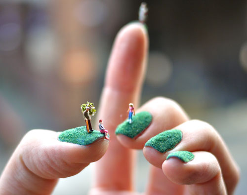 Nail landscapes by Alice Bartlett