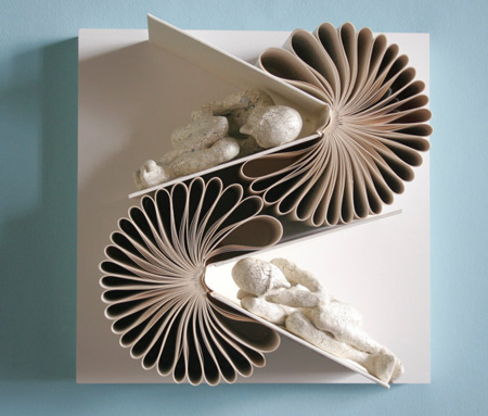 Book sculptures by Daniel Lai